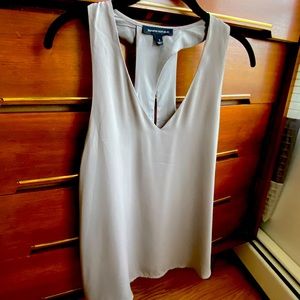 Twist back dressy tank top